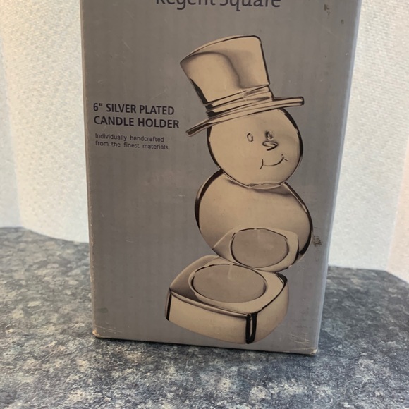 Regent Square 6” Silver Plated Candle Holder - Picture 5 of 7